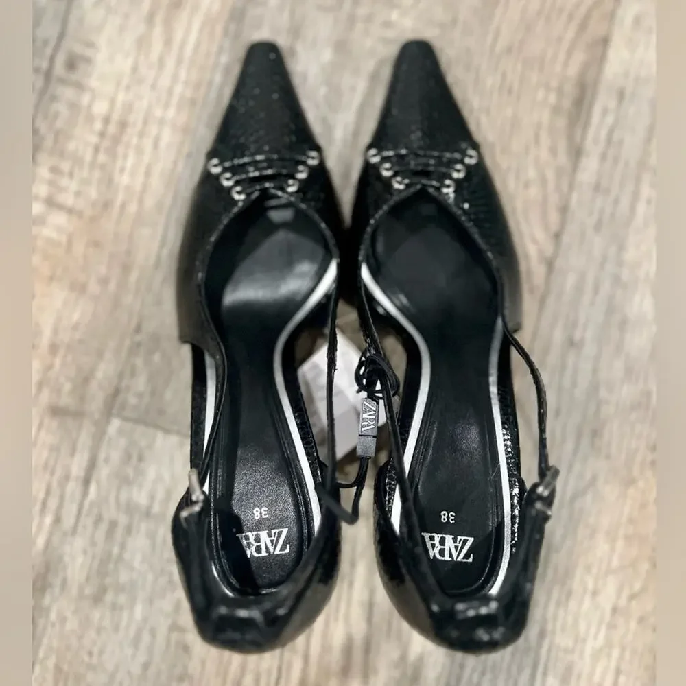 ZARA Pointed Toe Heels NWT - Picture 9 of 10